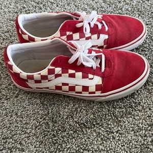 red checkered vans